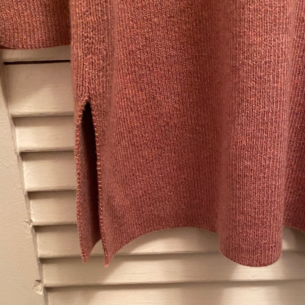 J. Jill Dusty Rose Cowl Neck Sweater Tunic - Picture 3 of 4